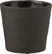 Bloempot | cement | zwart | 16.5x16.5x (h)15.5 cm