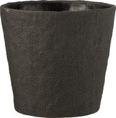 Bloempot | cement | zwart | 25.5x25.5x (h)23.5 cm