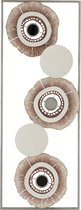 J-Line Wanddecoratie Dubbele Cirkels Metaal