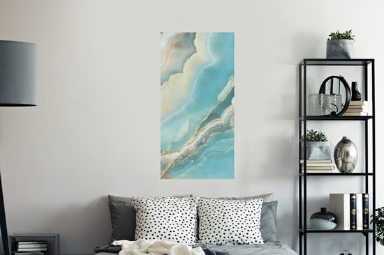 Muurstickers - Sticker Folie - Natuursteen - Mineralen - Chic - 60x120 cm - Plakfolie - Muurstickers Kinderkamer - Zelfklevend Behang - Zelfklevend behangpapier - Stickerfolie