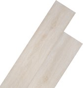 Vloerplanken zelfklevend 5,02 m² 2 mm PVC klassiek wit eiken