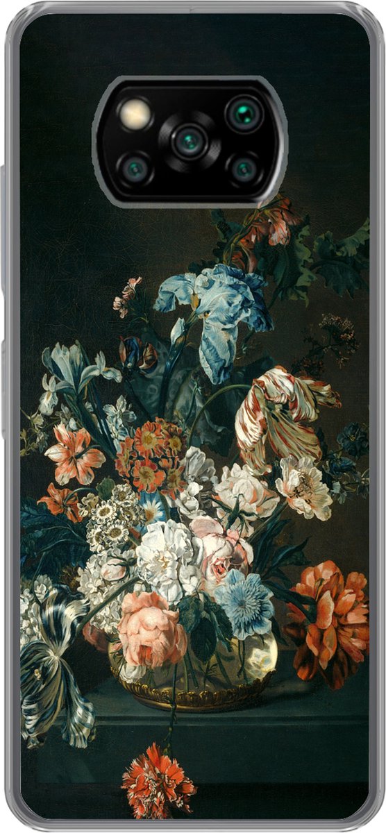 Telefoonhoesje Geschikt voor Xiaomi Poco X3 Pro hoesje - Stilleven met bloemen - Oude meesters - Kunst - Siliconen Telefoonhoesje Telefoonhoesje