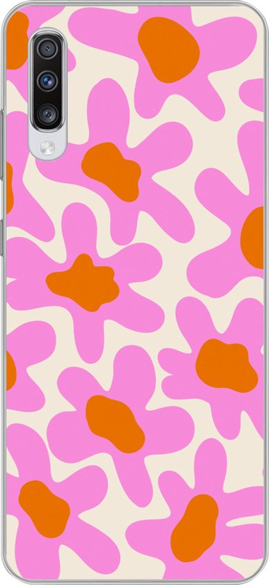 Coque Samsung Galaxy A70 - Bloem - Rose - Motifs - Coque de téléphone en Siliconen