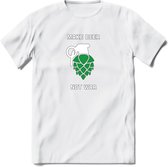 Make Beer Not War Bier T-Shirt | Unisex Kleding | Dames - Heren Feest shirt | Drank | Grappig Verjaardag Cadeau tekst | - Wit - S