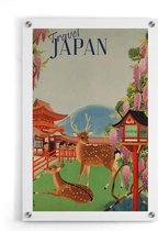 Walljar - Japan Travel Bambi - Muurdecoratie - Plexiglas schilderij