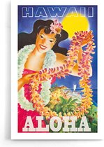 Walljar - Aloha - Muurdecoratie - Poster