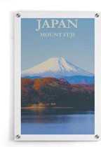 Walljar - Japan Mount Fuji - Muurdecoratie - Plexiglas schilderij