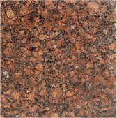 vidaXL Salontafel 40x40x35 cm echt steen met marmeren textuur bruin