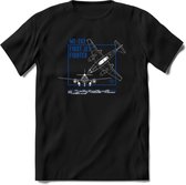 ME-262 Vliegtuig T-Shirt | Unisex leger Kleding | Dames - Heren Straaljager shirt | Army F16 | Grappig bouwpakket Cadeau | - Zwart - XXL