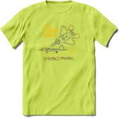 F-22 Vliegtuig T-Shirt | Unisex leger Kleding | Dames - Heren Straaljager shirt | Army F16 | Grappig bouwpakket Cadeau | - Groen - XL