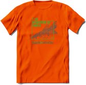 F-106 Vliegtuig T-Shirt | Unisex leger Kleding | Dames - Heren Straaljager shirt | Army F16 | Grappig bouwpakket Cadeau | - Oranje - S