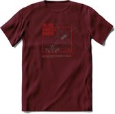 ME-262 Vliegtuig T-Shirt | Unisex leger Kleding | Dames - Heren Straaljager shirt | Army F16 | Grappig bouwpakket Cadeau | - Burgundy - M