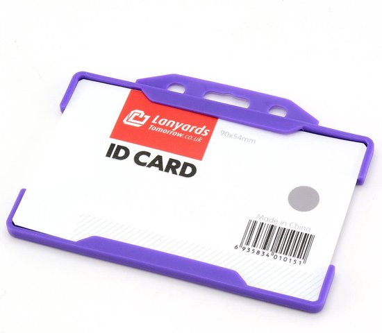 CKB LTD - Porte-cartes rétractable - Comprend un porte-cartes, un cordon et un enrouleur - Violet