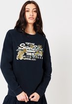 Superdry Dames Trui Vintage Logo Narrative sweatshirt met ronde hals