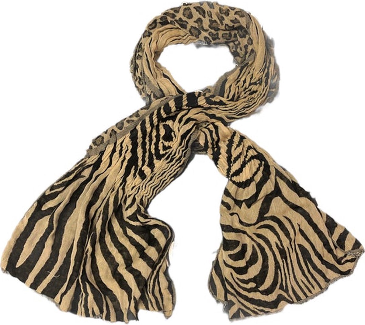 VanPalmen dunne sjaal - panterprint luipaard - topkwaliteit - Italiaans maatwerk
