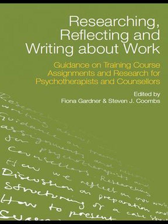Researching, Reflecting and Writing about Work - cover