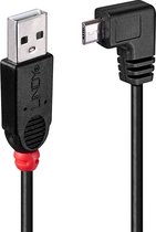 Lindy 31976 USB-kabel 1 m USB 2.0 USB A Micro-USB B Zwart