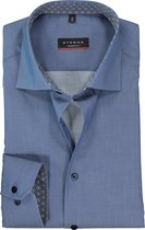 ETERNA modern fit overhemd - twill heren overhemd - midden blauw (contrast) - Strijkvrij - Boordmaat: 41