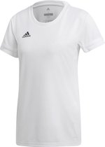 adidas - T19 Short Sleeve Jersey Women - Wit Sportshirt Dames - XXL - Wit