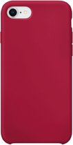 Xqisit Silicone PC en siliconen hoesje voor iPhone 6 6s 7 8 en SE 2020 SE 2022 - rood