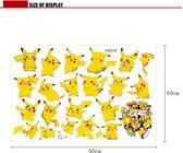 Muursticker Pokemon - Pikachu - Kinderkamer - Jongenskamer - Muurdecoratie - Wandsticker - Sticker Voor Kinderen 60×90CM 1