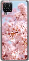 6F hoesje - geschikt voor Samsung Galaxy A12 - Transparant TPU Case - Cherry Blossom #ffffff