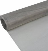 Decoways - Gaas 100x500 cm roestvrij staal zilverkleurig