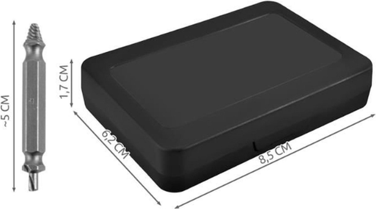 Schroef Verwijderset met Opbergdoosje Schroef Uitboren Schroef Verwijderaar bol