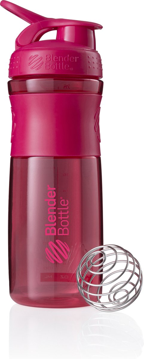 BlenderBottle™ SPORTMIXER Big Fashion Roze met oog - Eiwitshaker / Bidon / Shakebeker  - 820 ml - BlenderBottle