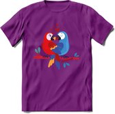 Valentijn T-Shirt | Grappig Valentijnsdag Cadeautje voor Hem en Haar | Dames - Heren - Unisex | Kleding Cadeau | - Paars - L