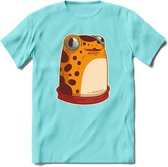 Hello there T-Shirt Grappig | Dieren kikker Kleding Kado Heren / Dames | Animal Skateboard Cadeau shirt - Licht Blauw - XXL