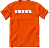 Eierbal  - Snack T-Shirt | Grappig Verjaardag Kleding Cadeau | Eten En Snoep Shirt | Dames - Heren - Unisex Tshirt | - Oranje - XXL