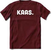 Kaas - Snack T-Shirt | Grappig Verjaardag Kleding Cadeau | Eten En Snoep Shirt | Dames - Heren - Unisex Tshirt | - Burgundy - XL