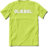 Oliebol - Snack T-Shirt | Grappig Verjaardag Kleding Cadeau | Eten En Snoep Shirt | Dames - Heren - Unisex Tshirt | - Groen - L