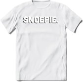 Snoepie - Valentijn T-Shirt | Grappig Valentijnsdag Cadeautje voor Hem en Haar | Dames - Heren - Unisex | Kleding Cadeau | - Wit - L