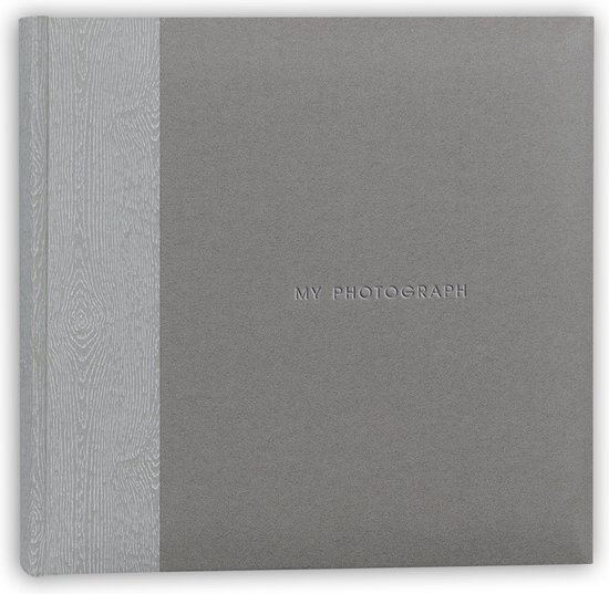 Fotoboek/fotoalbum Luis met 20 paginas grijs – 24 x 24 x 2 cm