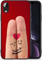 TPU Bumper Super als Valentijnscadeau Geschikt voor iPhone XR GSM Hoesje met Zwarte rand Liefde