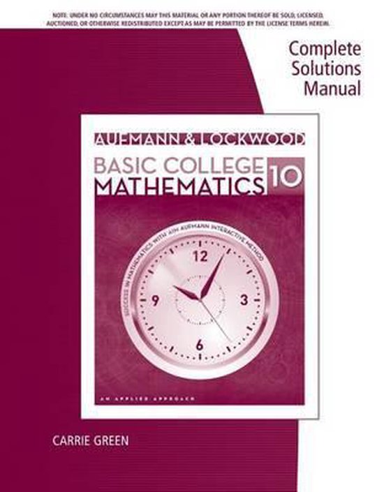 CSM Basic Coll Math, Aufmann | 9781285067636 | Boeken | bol.com