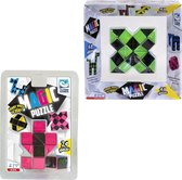 Clown Magic Puzzle 48dlg Groen + Puzzle 3d 24 Dlg Roze