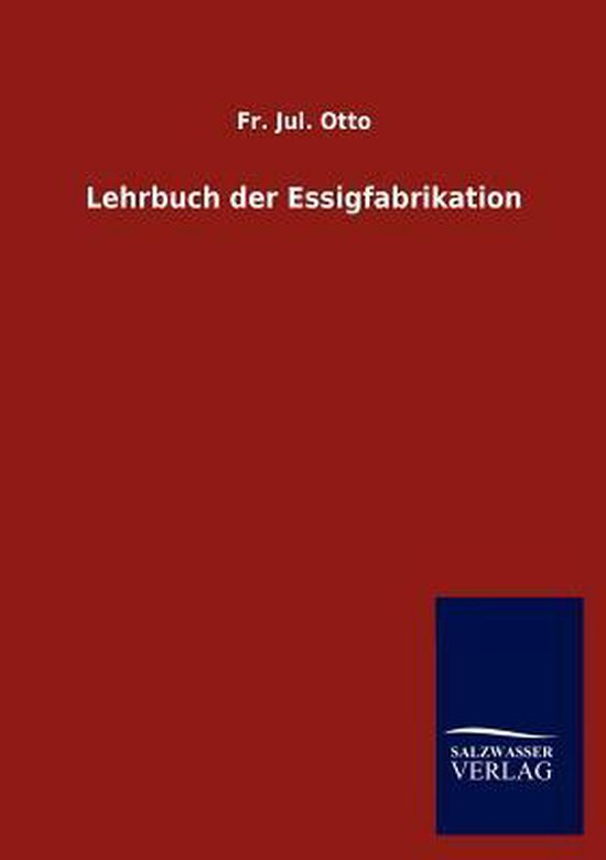 Lehrbuch der Essigfabrikation - cover