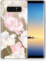 Tenphone Etui Coque pour Samsung Galaxy Note 8 Coque Téléphone Belles Fleurs