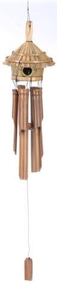 Carillon en bambou avec nichoir décoratif