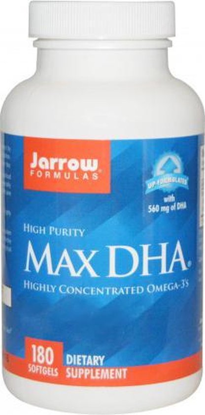 Max DHA, Hoog Geconcentreerde Omega-3 (180 Softgels) - Jarrow Formulas ...