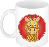 1x Giraffes beker / mok - 300 ml - giraffe bekers voor kinderen