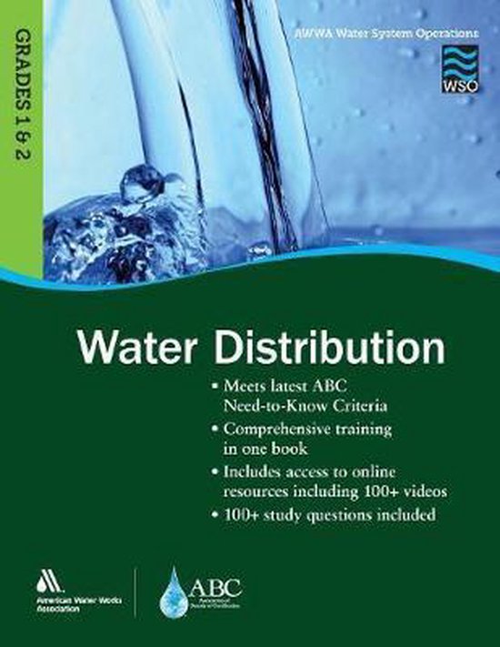 WSO Water Distribution, Grades 1 & 2 9781625761262 American Water Works...