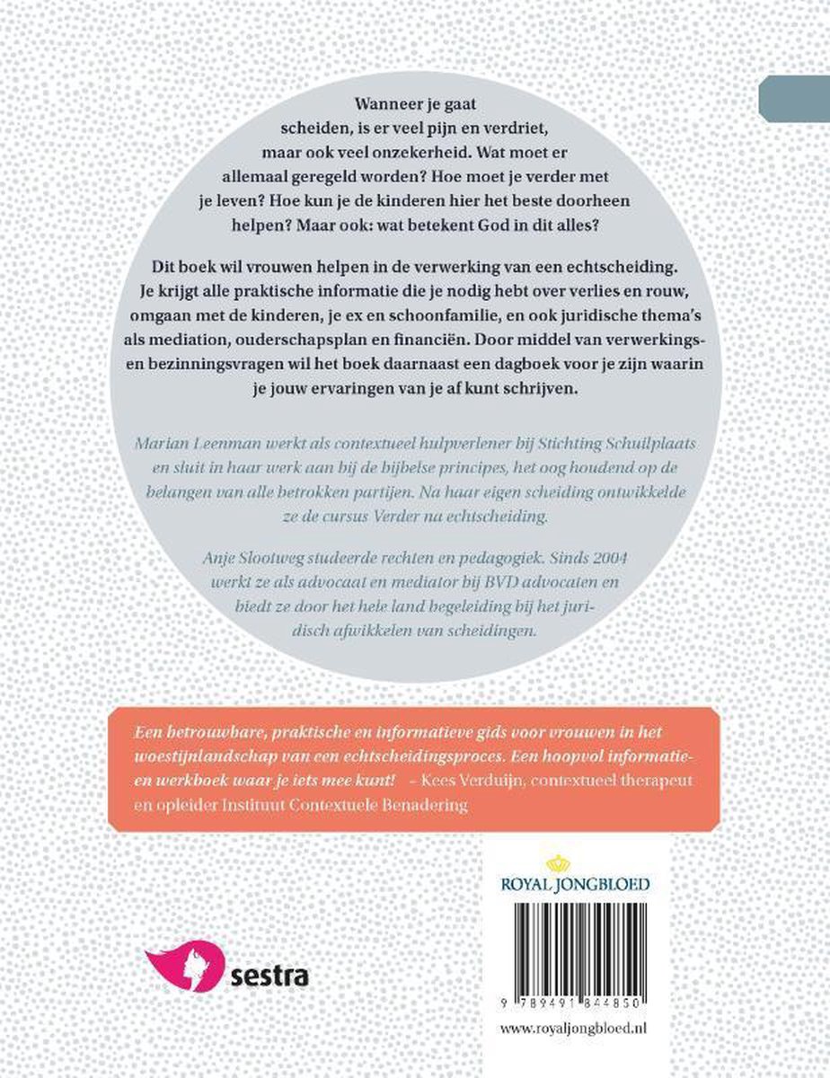 Leven met scherven - back cover
