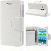 Goospery Sonata Leather case hoesje Samsung Galaxy S3 Mini i8190 Wit