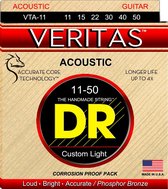 DR VTA-11 Veritas Coated Core Phosphor Bronze Acoustic Guitar Strings 11-50 - Akoestische gitaarsnaren