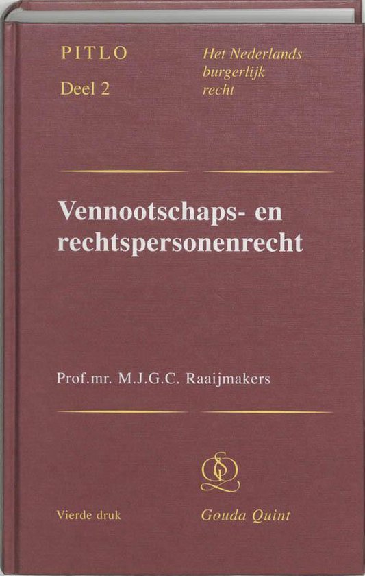 Vennootschaps- en rechtspersonenrecht - cover