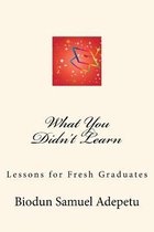 What You Didn't Learn